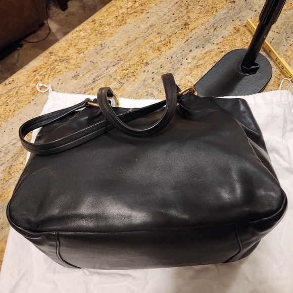 Prada BR4411 Black Soft Calf Leather Brass Trim Shoulderbag Cards & Duster Bag - Picture 10 of 16